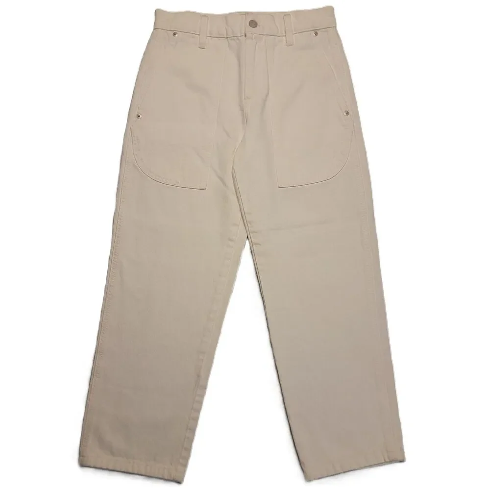 J Crew Wide Leg Jeans Womens 24 Mid Rise White Denim Pants